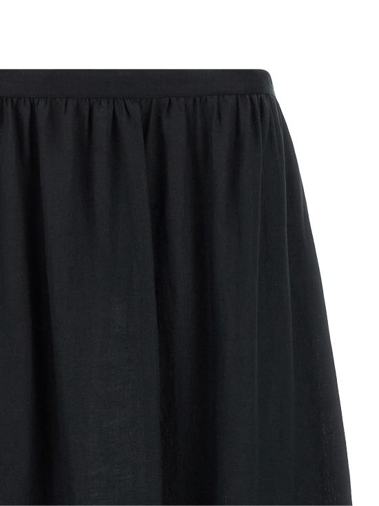 26SS 키톤 롱 스커트 KI334580BM BLACK - KITON