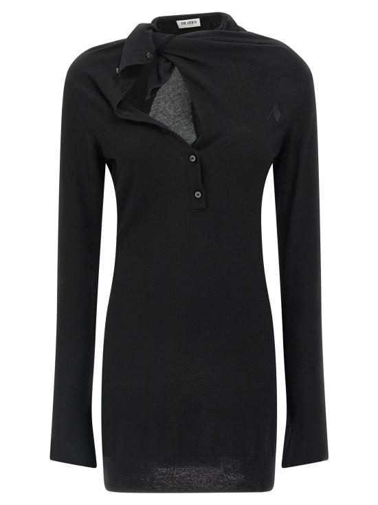 25FW 디 아티코 미디 원피스 TH314462BM BLACK - THE ATTICO