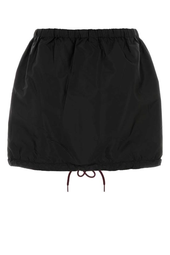 26FW 프라다 숏 스커트 21X053SOOO1WQ9 F0002 BLACK - PRADA