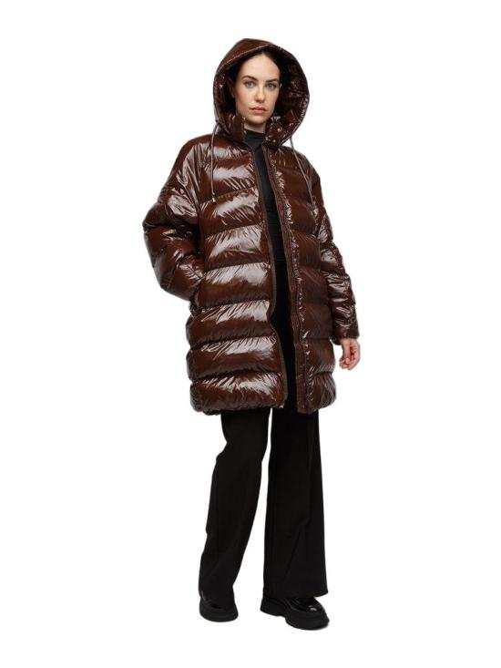  핑코 롱패딩 105335 A00N M22 S Pinko BROWN - PINKO
