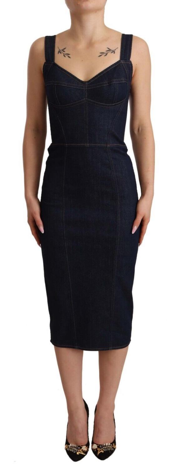 돌체앤가바나 미디 원피스 DR28255 NAVY - DOLCE & GABBANA