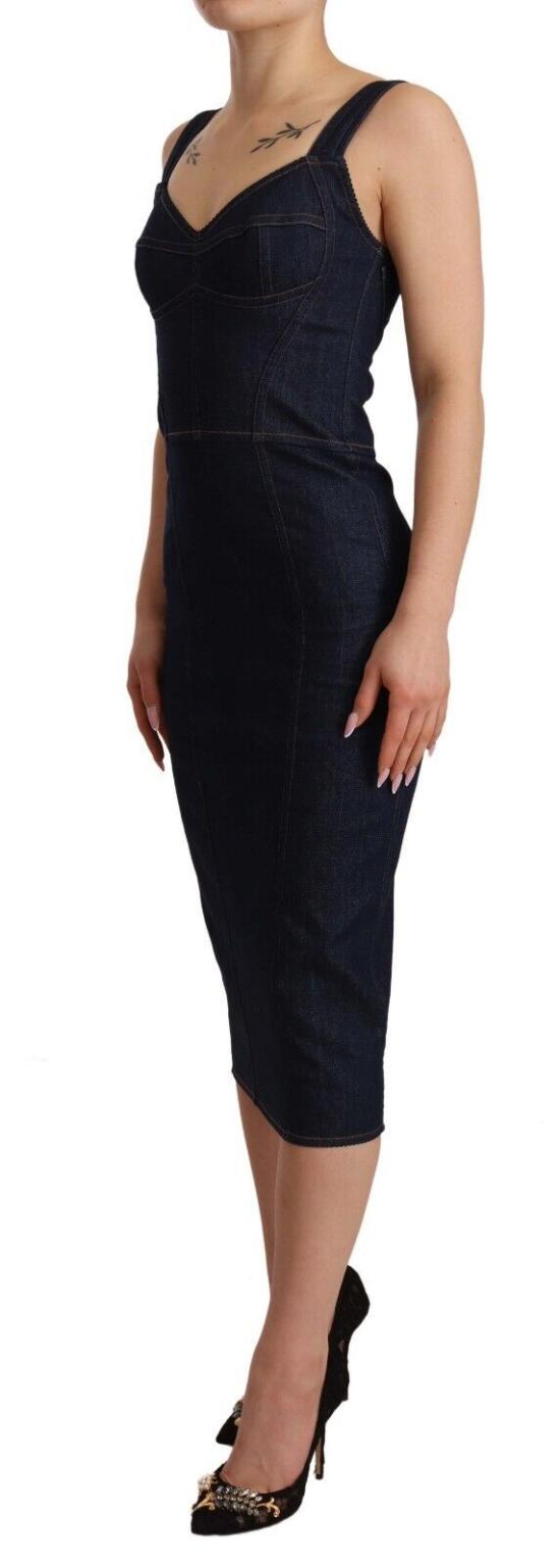  돌체앤가바나 미디 원피스 DR28255 NAVY