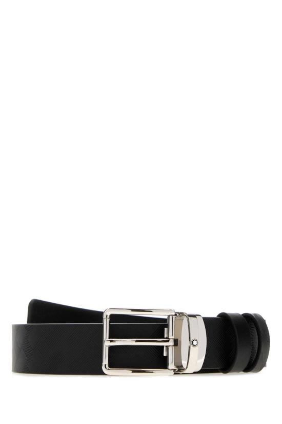26SS 몽블랑 가죽 벨트 222185 000 BLACK