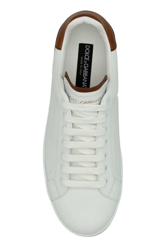 26SS 돌체앤가바나 카프스킨 포르토피노 스니커즈 CS2278A9U73 8S537 WHITE - DOLCE & GABBANA