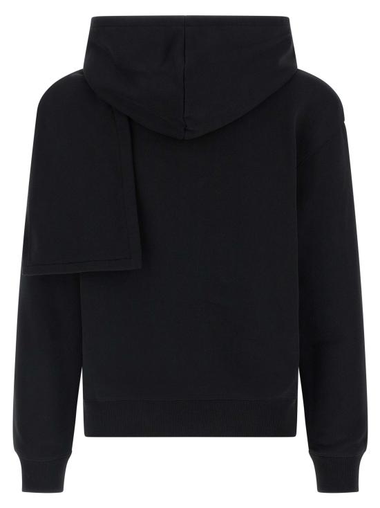 25FW 쿠레쥬 후드 티셔츠 CO319455BM BLACK - COURREGES
