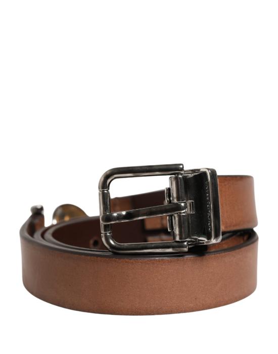  돌체앤가바나 가죽 벨트 BEL9519 BROWN - DOLCE & GABBANA