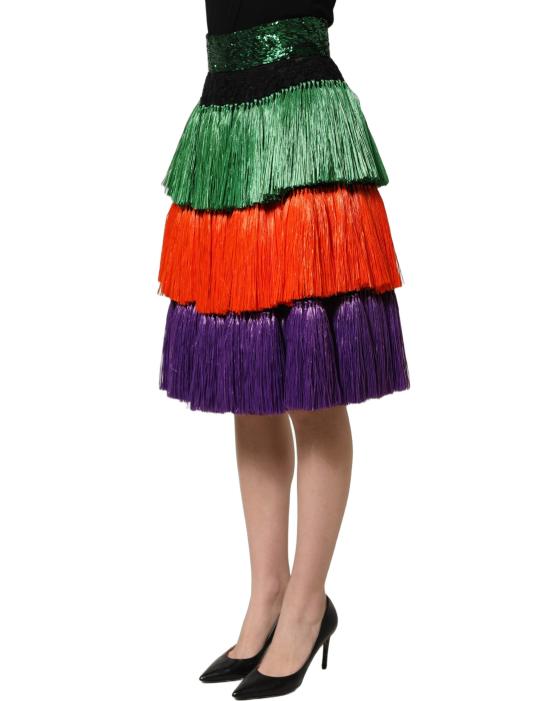  돌체앤가바나 미디 스커트 SKI2224 MULTICOLOR - DOLCE & GABBANA