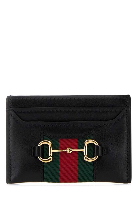 26FW 구찌 홀스빗 웹 카드 케이스 867122AAGF7 1053 BLACK