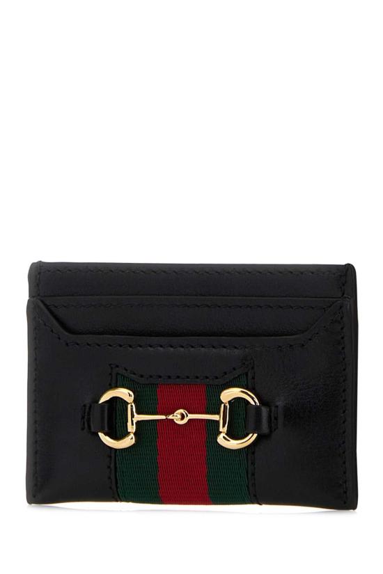26FW 구찌 홀스빗 웹 카드 케이스 867122AAGF7 1053 BLACK - GUCCI