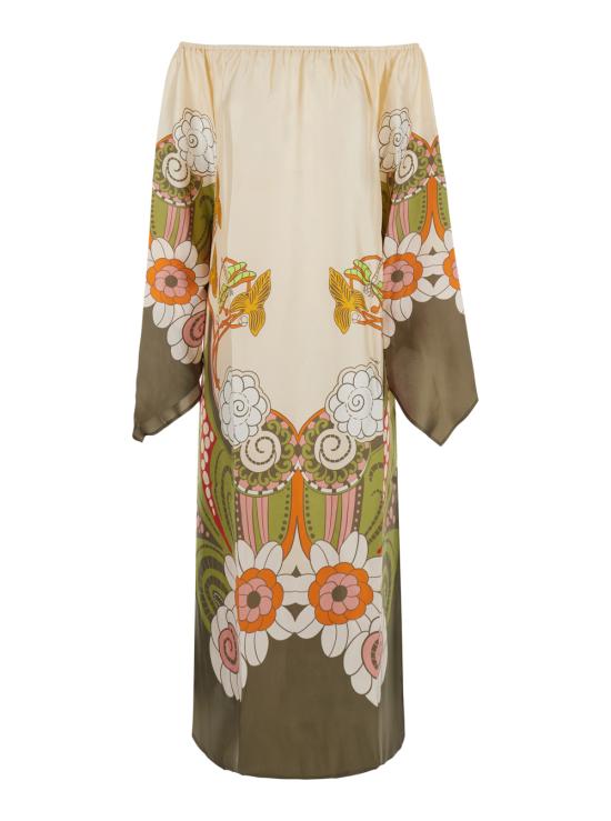 26FW 라 더블제이 롱 원피스 DRE1020SIL029AMB03WH04 Multicolor