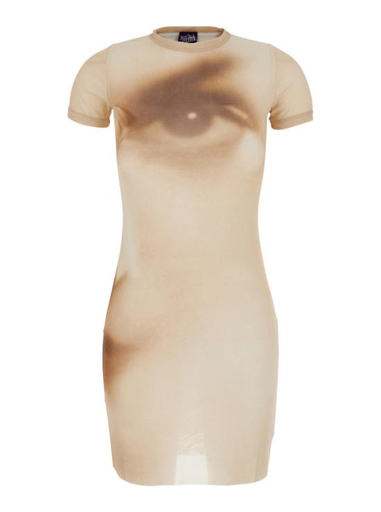 26FW 장 폴 고티에 미디 원피스 DR194M032P68 Beige