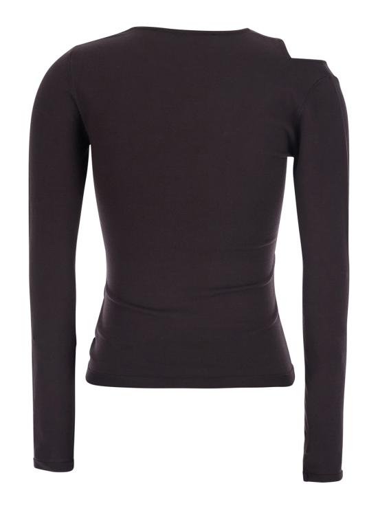 26FW 페데리카 토시 긴팔 티셔츠 3200535069 Brown - FEDERICA TOSI