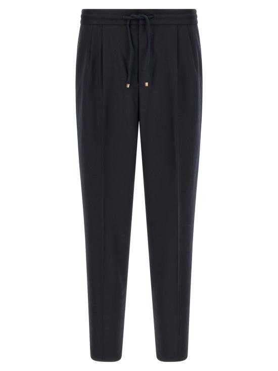 26FW 브루넬로 쿠치넬리 스트레이트 팬츠 BR337816BM NAVY