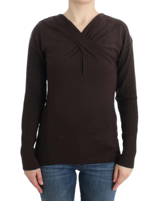 로베르토 카발리 스웨터 SIG11848 BROWN