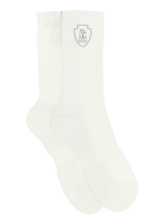 26SS 브루넬로 쿠치넬리 양말 BR336187BM WHITE