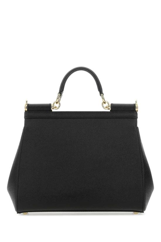  돌체앤가바나 라지 시실리 핸드백 BB6002B1001 80999 BLACK - DOLCE & GABBANA