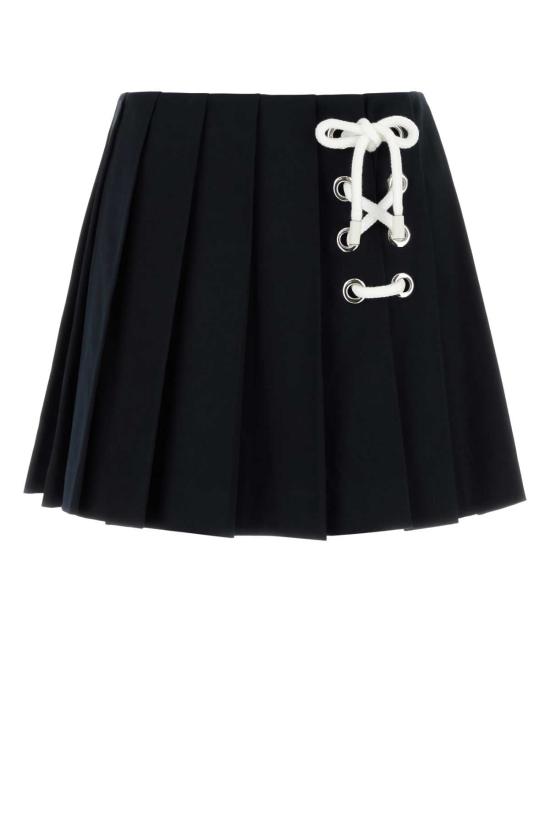  프라다 숏 스커트 P104WSOOOP33 F0008 BLACK