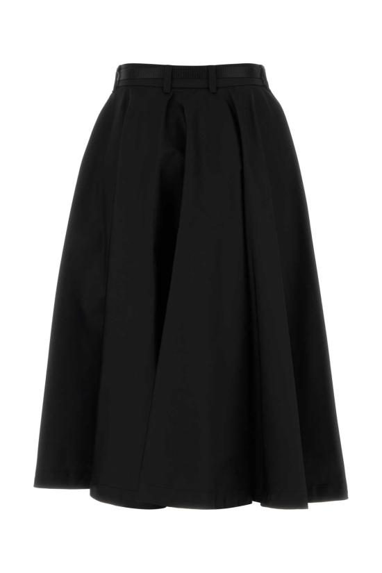 26FW 프라다 리나일론 미디 스커트 리나일론 미디 스커트 21H057SOOO1WQ8 F0002 BLACK - PRADA