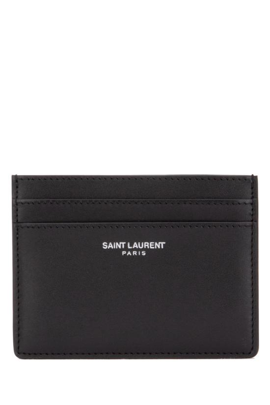  생로랑 스무스 레더 파리 카드 케이스 3759460U90N 1000 BLACK