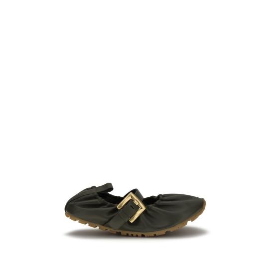 26SS 발망 플랫 슈즈 BAGN0UF761LPAN7ASBB BLACK
