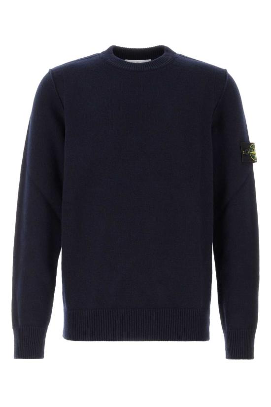 26FW 스톤 아일랜드 램스울 립드 트림 레귤러 핏 크루넥 점퍼 L2S155100072S00A3 V0020 NAVY