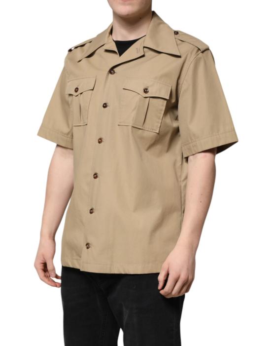  돌체앤가바나 반팔 셔츠 TSH90449 BROWN - DOLCE & GABBANA