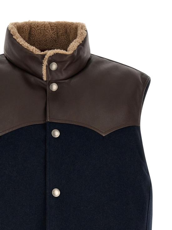 26FW 브루넬로 쿠치넬리 베스트 BR339516BM BLUE - BRUNELLO CUCINELLI