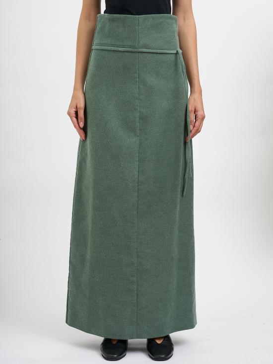 26FW 루오한 롱 스커트 RRE056AW26 Green