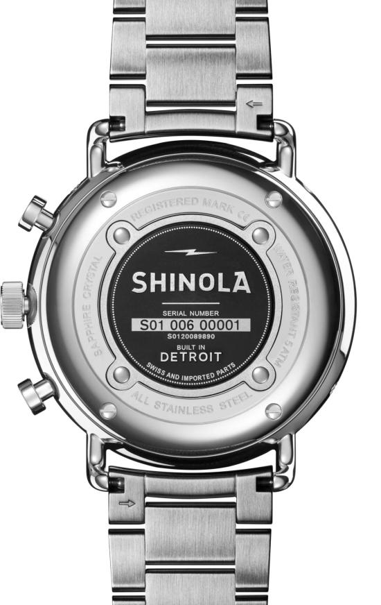  시놀라 손목시계 신올라 캔필드 스포츠 크로노그래프 45mm 시계 - SHINOLA