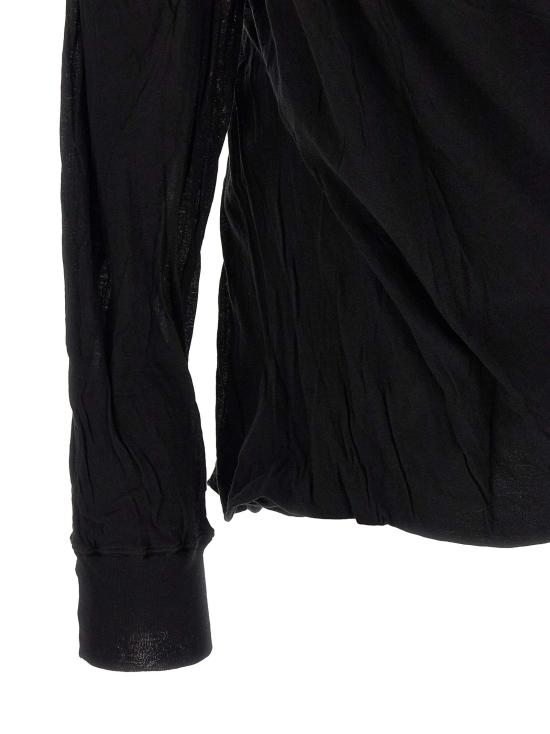  릭 오웬스 탑 RI337263BM BLACK - RICK OWENS