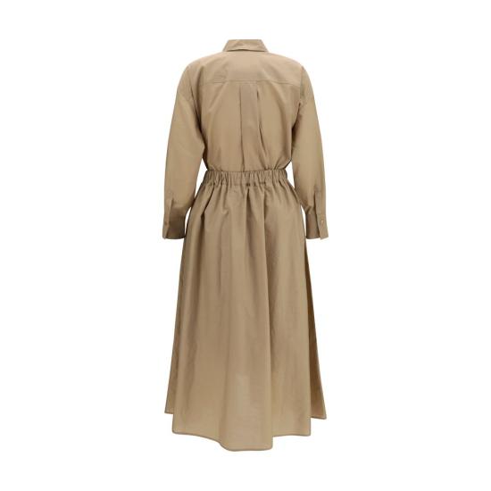 26SS 브루넬로 쿠치넬리 롱 원피스 BRM0F79A5465C8704BB BEIGE - BRUNELLO CUCINELLI