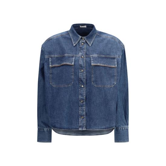 26SS 브루넬로 쿠치넬리 셔츠 BRMH192RB526C9031BB BLUE