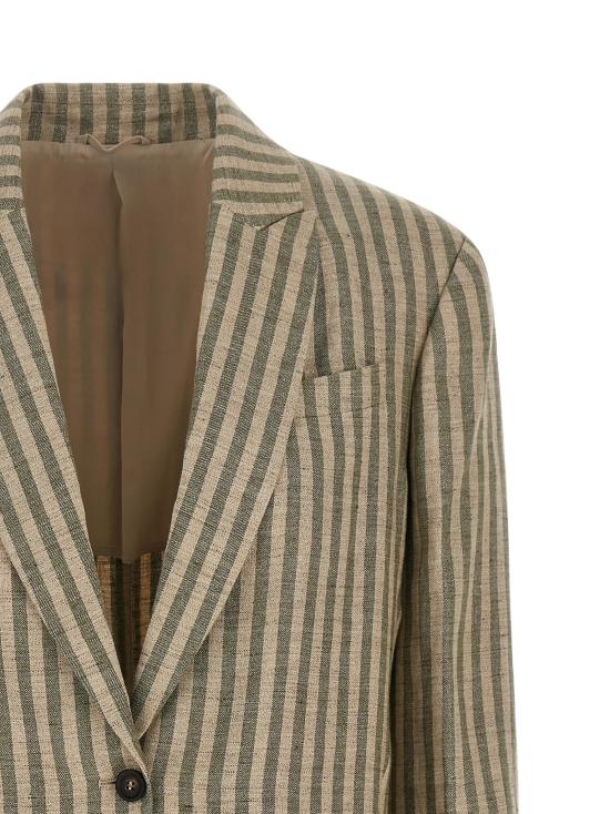 26SS 브루넬로 쿠치넬리 수트 자켓 BR338414BM GREEN - BRUNELLO CUCINELLI