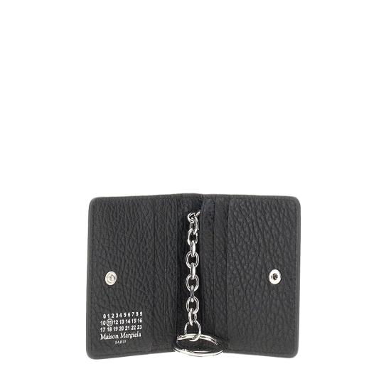 26FW 마르지엘라 스티치 키링 카드지갑 S56UI0128P4455 Black - MAISON MARGIELA