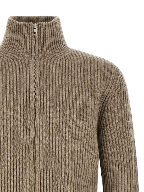 26FW MM6 메종마르지엘라 집업 니트 MM338343BM BEIGE - MM6 MAISON MARGIELA