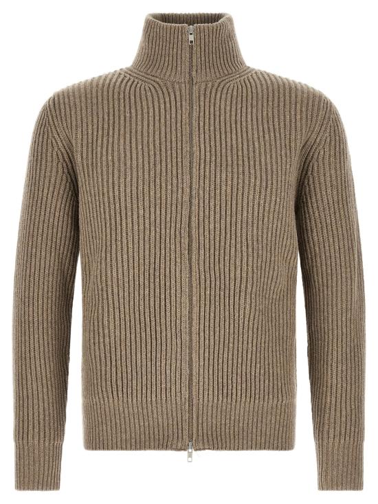 26FW MM6 메종마르지엘라 집업 니트 MM338343BM BEIGE