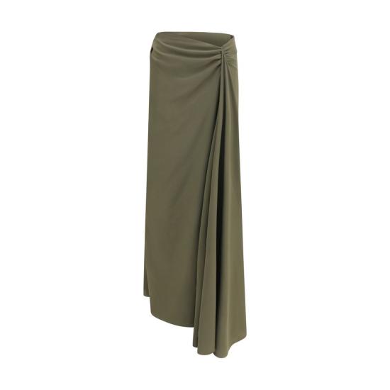 26FW 알렉산더 맥퀸 롱 스커트 AL876822QBADT3093BB GREEN