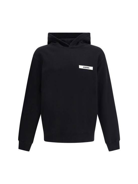 26FW 자크뮈스 그로그랭 후드 티셔츠 HOM00247AJ00126 990 BLACK
