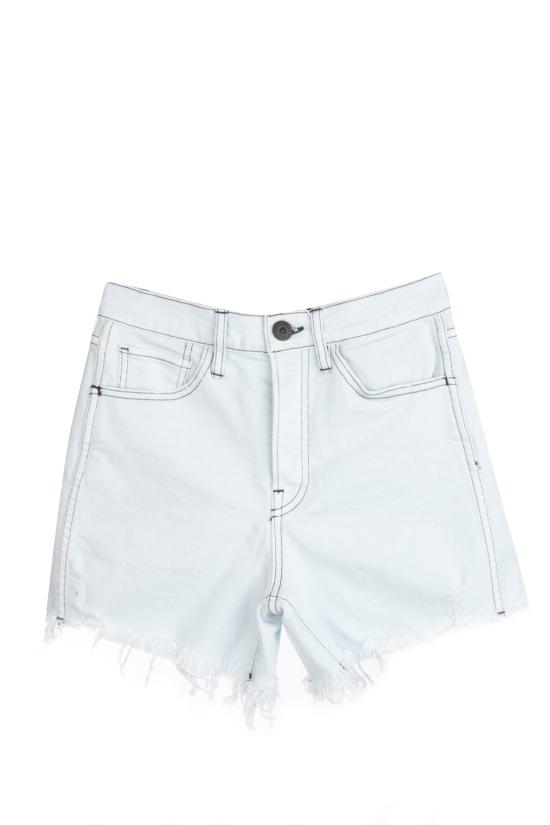  3x1 데님 숏팬츠 WSX4S0952 ADELIADESTROY WHITE