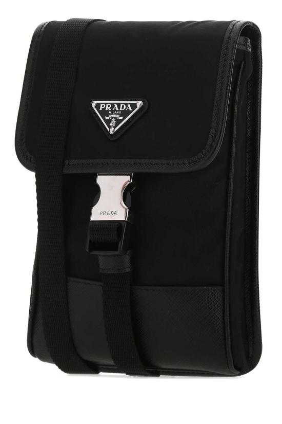  프라다 삼각로고 리나일론 버클 폰 파우치 2ZH1092DMH F0002 BLACK - PRADA