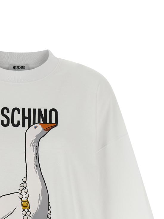 26SS 모스키노 반팔 티셔츠 MO329197BM WHITE - MOSCHINO