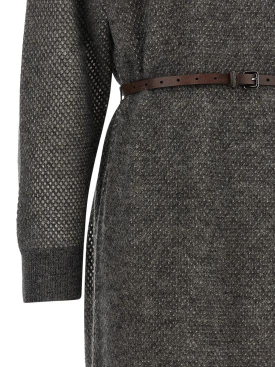 26FW 브루넬로 쿠치넬리 롱 원피스 BR336489BM GRAY - BRUNELLO CUCINELLI
