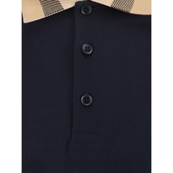  버버리 코튼 폴로 셔츠 8072661 FBB 414 NAVY - BURBERRY