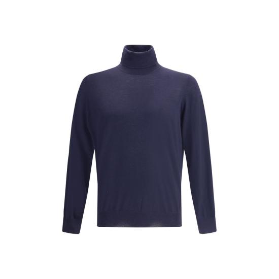 26FW 브루넬로 쿠치넬리 터틀넥 BRM2400103CW425BB BLUE