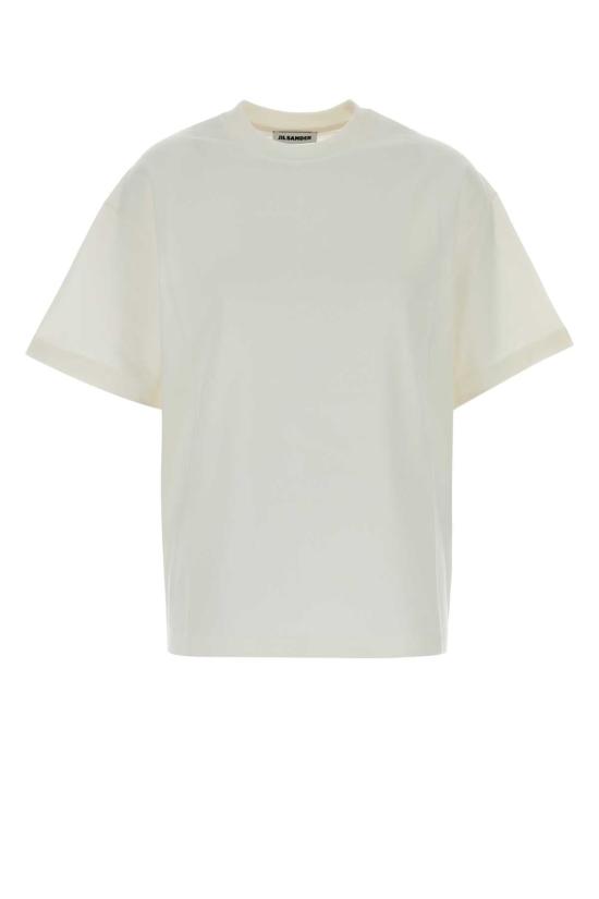 26FW 질샌더 반팔 티셔츠 J02GC0173J20347 102 WHITE