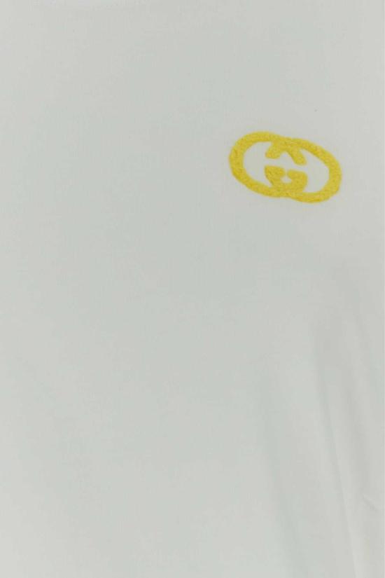 26SS 구찌 프린트 디테일 코튼 저지 티셔츠 837959XJHQ3 9066 WHITE - GUCCI