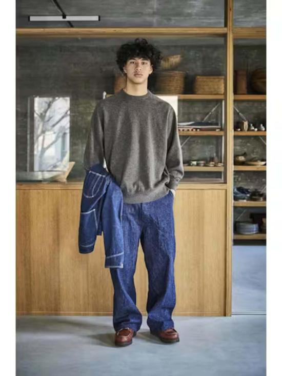  오어슬로우 데님 팬츠 오슬로우 제2차 세계 대전 40년대 미 해군 와이드핏 유틸리티 팬츠 (원워시) - ORSLOW
