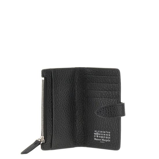 26FW 마르지엘라 포 스티치 지퍼 지갑 SA1VX0019P4455 Black - MAISON MARGIELA