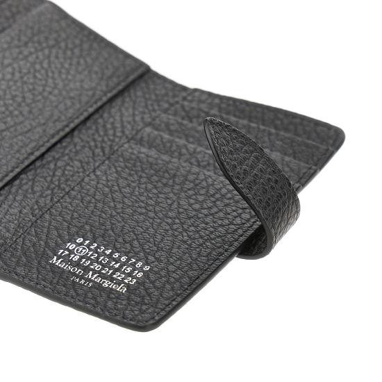 26FW 마르지엘라 포 스티치 지퍼 지갑 SA1VX0019P4455 Black - MAISON MARGIELA