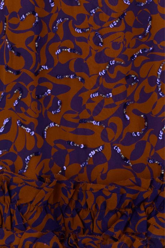 26SS 드리스 반 노튼 미디 스커트 2611308903006 353 ORANGE - DRIES VAN NOTEN